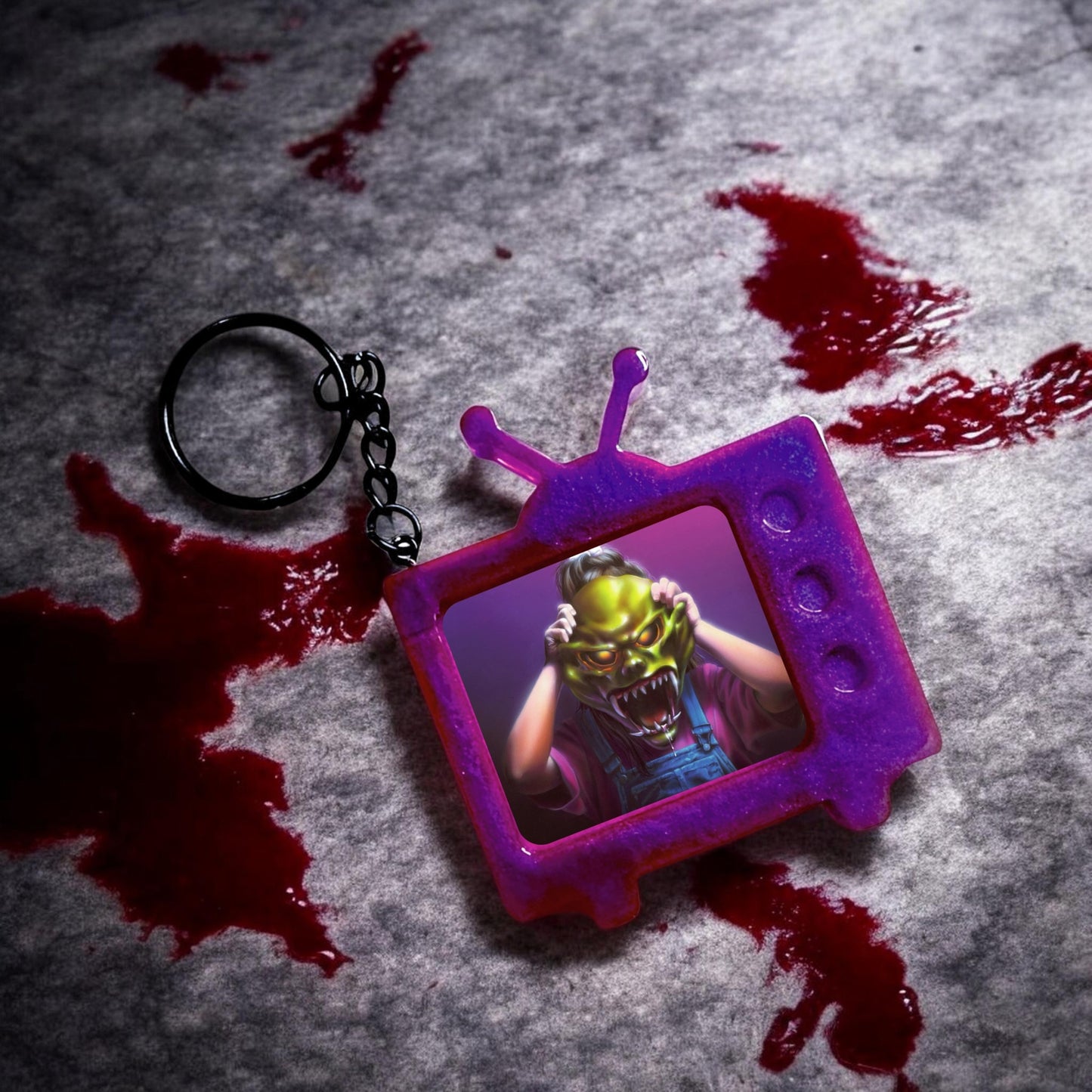 Goosebumps: The Haunted Mask TV Keychain